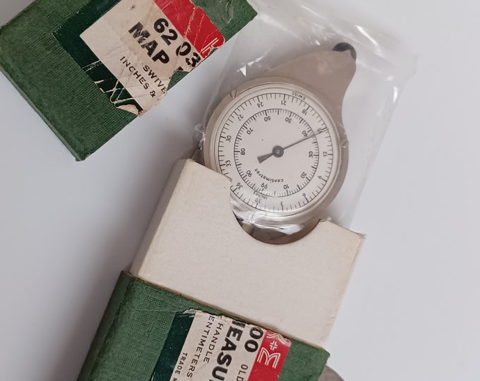 K E Kueffel Esser MAP Mileage Curvimeter Opisometer Inch and Cm Scale ...