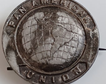 Pan-American Union Organization Pin Conference Badge Org of American States Latin America Gulf of Mexico OAS Monroe Doctrine 1800s VERY RARE