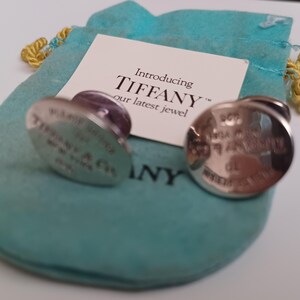 Tiffany & Co. カフスボタン　オーバル　リターントゥ　シルバー925 925 Tiffany & Co. Return to Tiffany New York 925 Sterling Silver