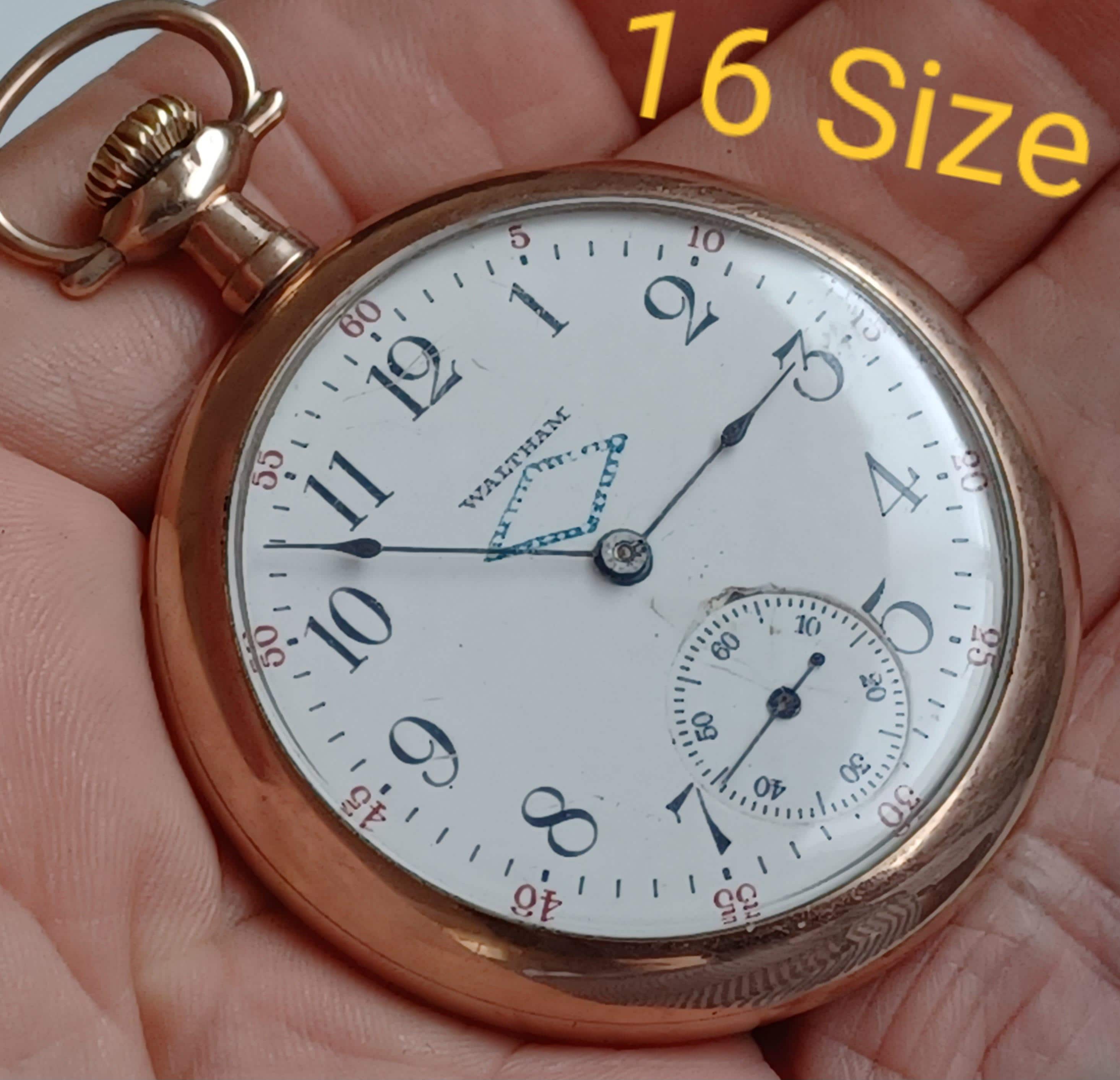 1908 Pocket Watch American Waltham Watch Co Grade 640, 16 Size 15J