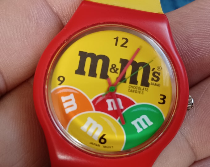 M&m's Wrist Watch 1993 New Old Stock Never Worn New Battery Candy Mars ...