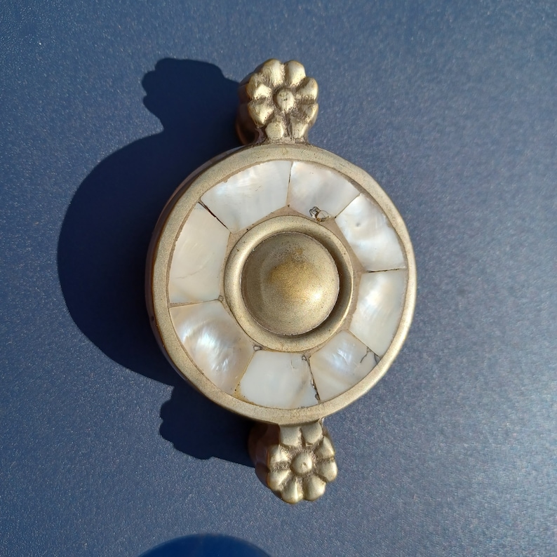 Magnifying Glass Paperweight With Mother of Pearl Handle Desk Etsy