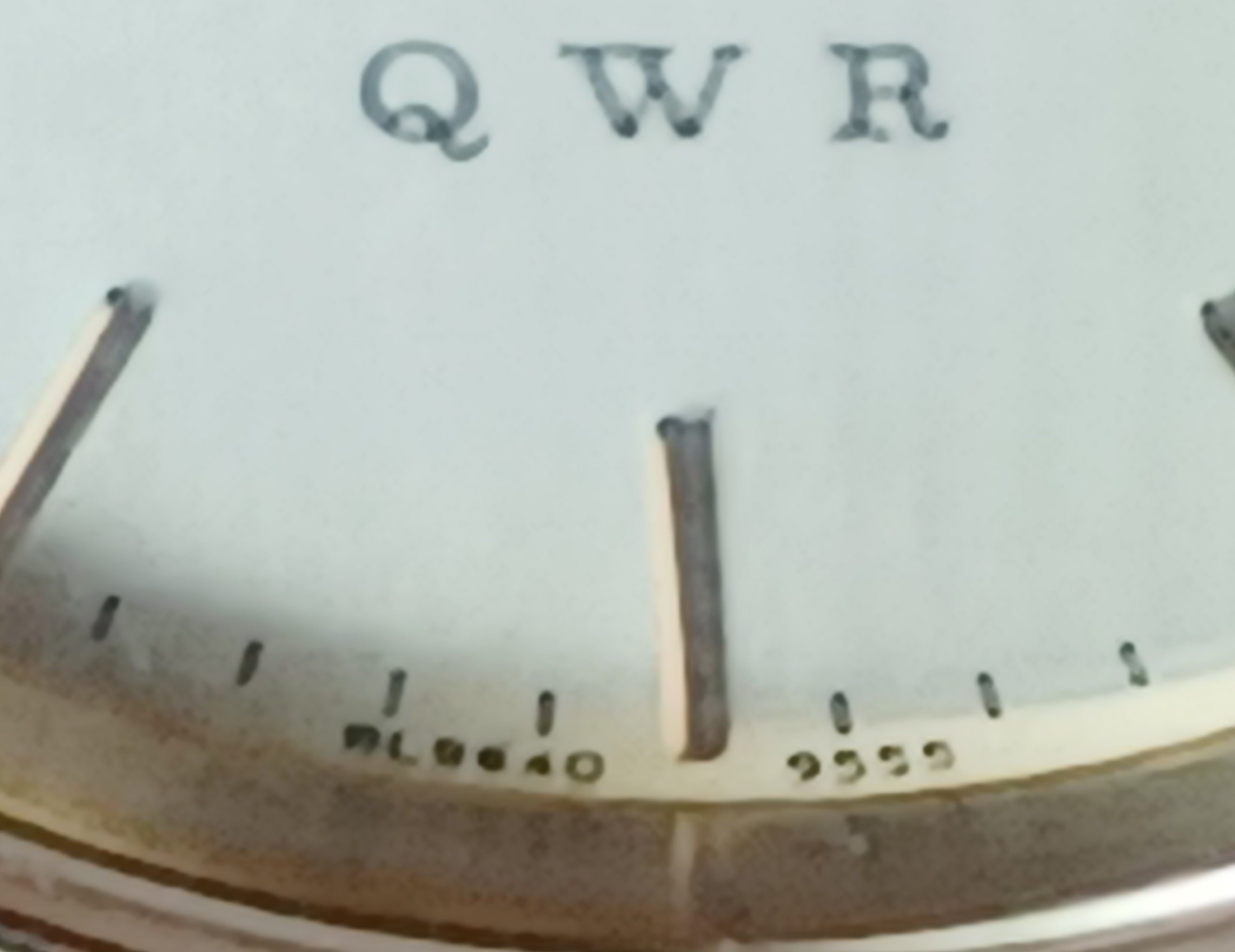 Wittnauer QWR Day Date Wristwatch With 10K 25 Year Award on