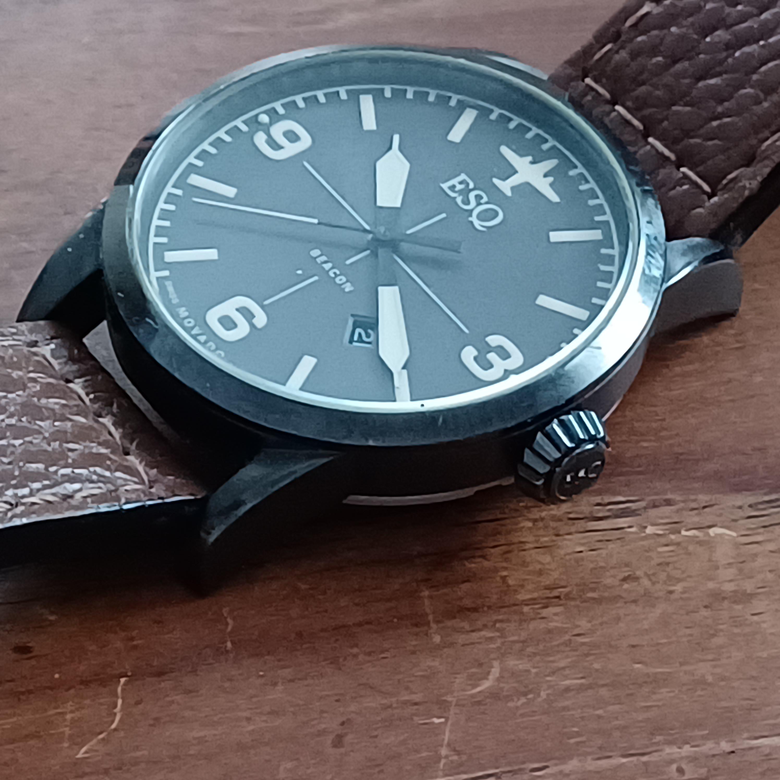 Movado ESQ wrist watch ESQ Swiss Chronograph Watch Date Indicator Ref. E5290 Quartz  main image 4