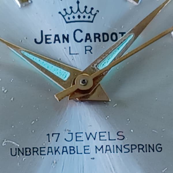 17 Jewel Jean Cardot Wrist watch Soviet Union Kirowskie, Poljot 2409 manual wind movement Ukraine - Russia 55 to 65 Years old!