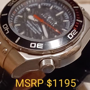 24J Invicta Pro Diver Automatic SS 25683 Black Edition Silicone Band See Through Crystal Back “Chunky” Case 53 x 18mm 6.8oz NH35A Super Rare