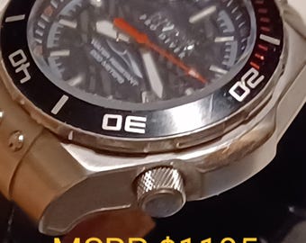 24J Invicta Pro Diver Automatic SS 25683 Black Edition Silicone Band See Through Crystal Back “Chunky” Case 53 x 18mm 6.8oz NH35A Super Rare