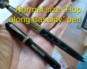 RARE MINI Micro Ink Pen WELSHARP Fountain Pen Black Micro Lever