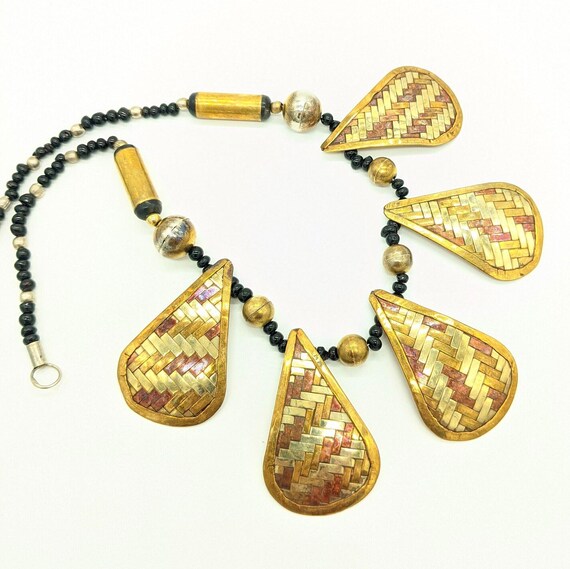 Vintage Thee Metals Necklace.