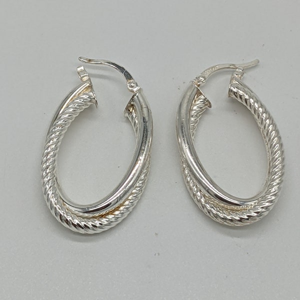 JACMEL MAURITIUS Sterling Silver Hoop Earrings