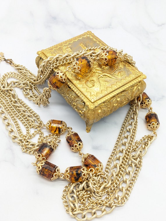 Vintage Sarah Coventry Gold Tone Necklace - image 1