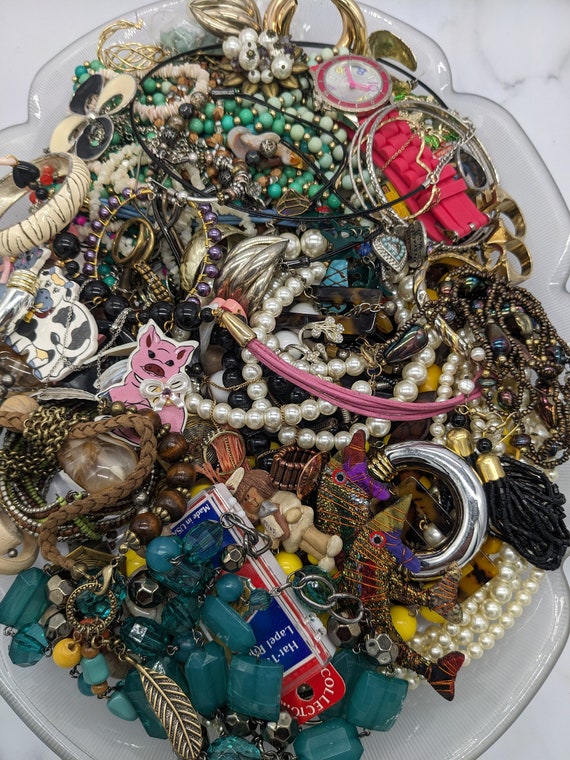 5 Pounds of Wearable Jewelry Lot # 1