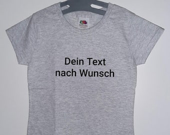 Kinder T-Shirt mit Wunschtext