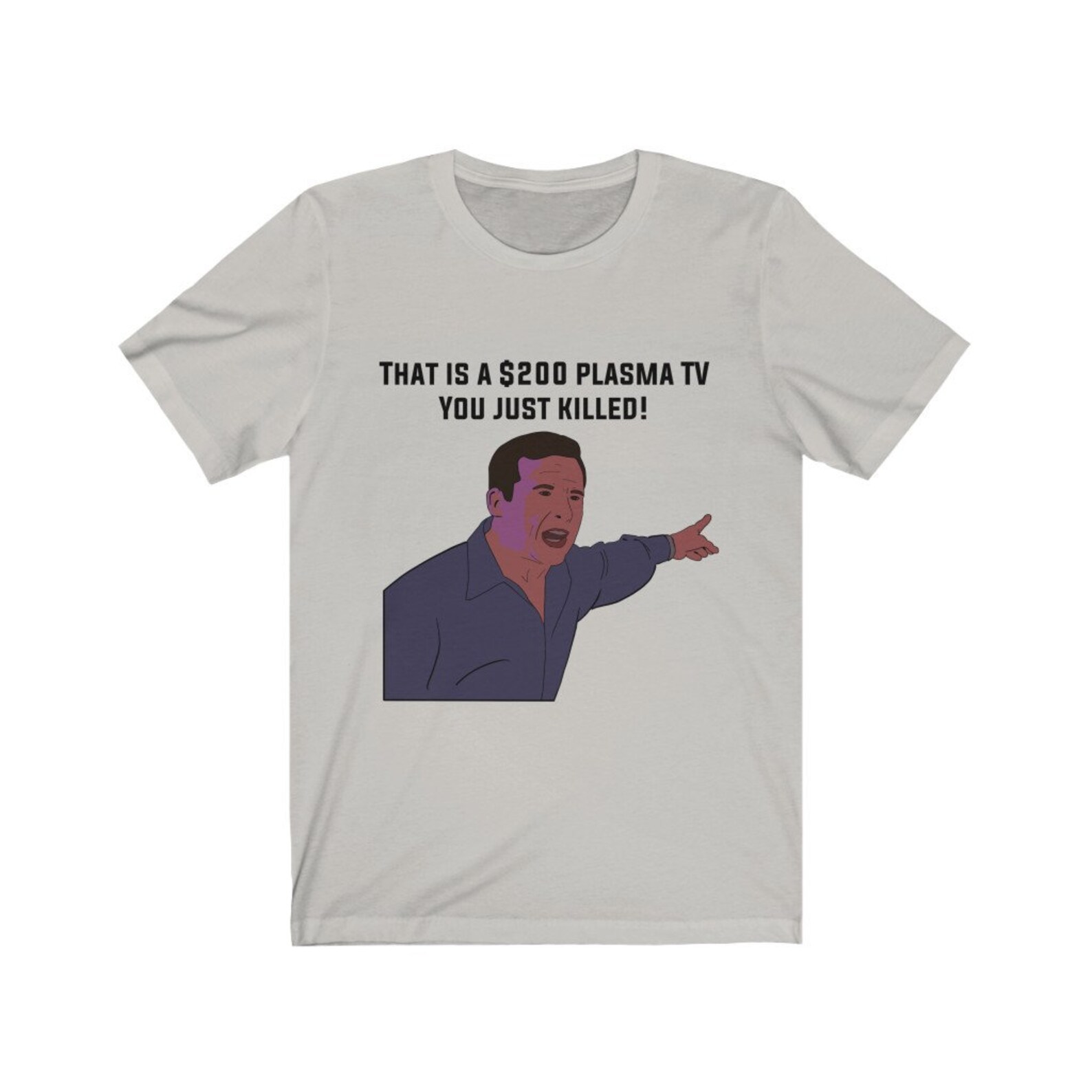 The Office Michael Scott Plasma TV Unisex Tee Etsy