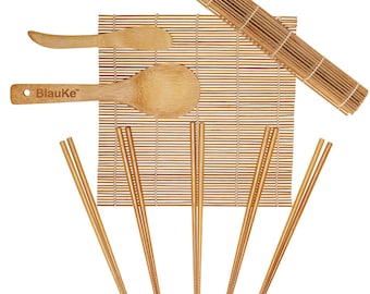 Bambus Sushi machen Kit, Rolling Mats, Stäbchen, Anfänger freundlich
