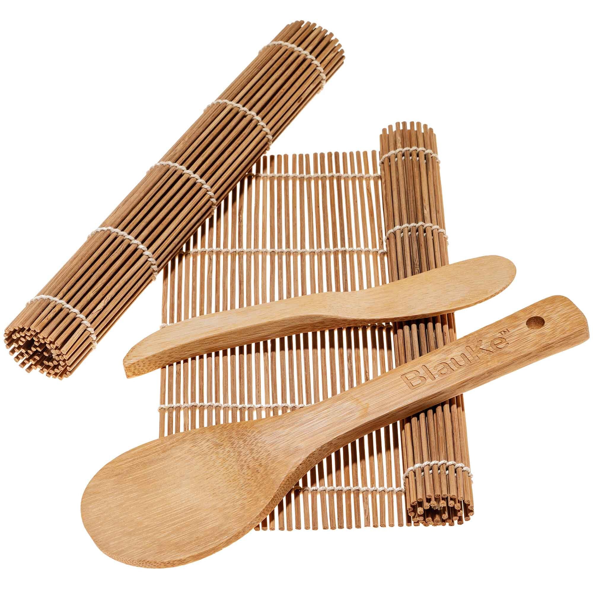 Kit Sushi Complet - Tapis Bambou, Baguettes, Shaker Riz - Pour Débutants Et Experts