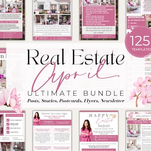 April Vorlagen | April Immo Posts| Frühling |Immobilien Marketing|Immobilien Beiträge| Social Media Vorlagen | Ester Posts