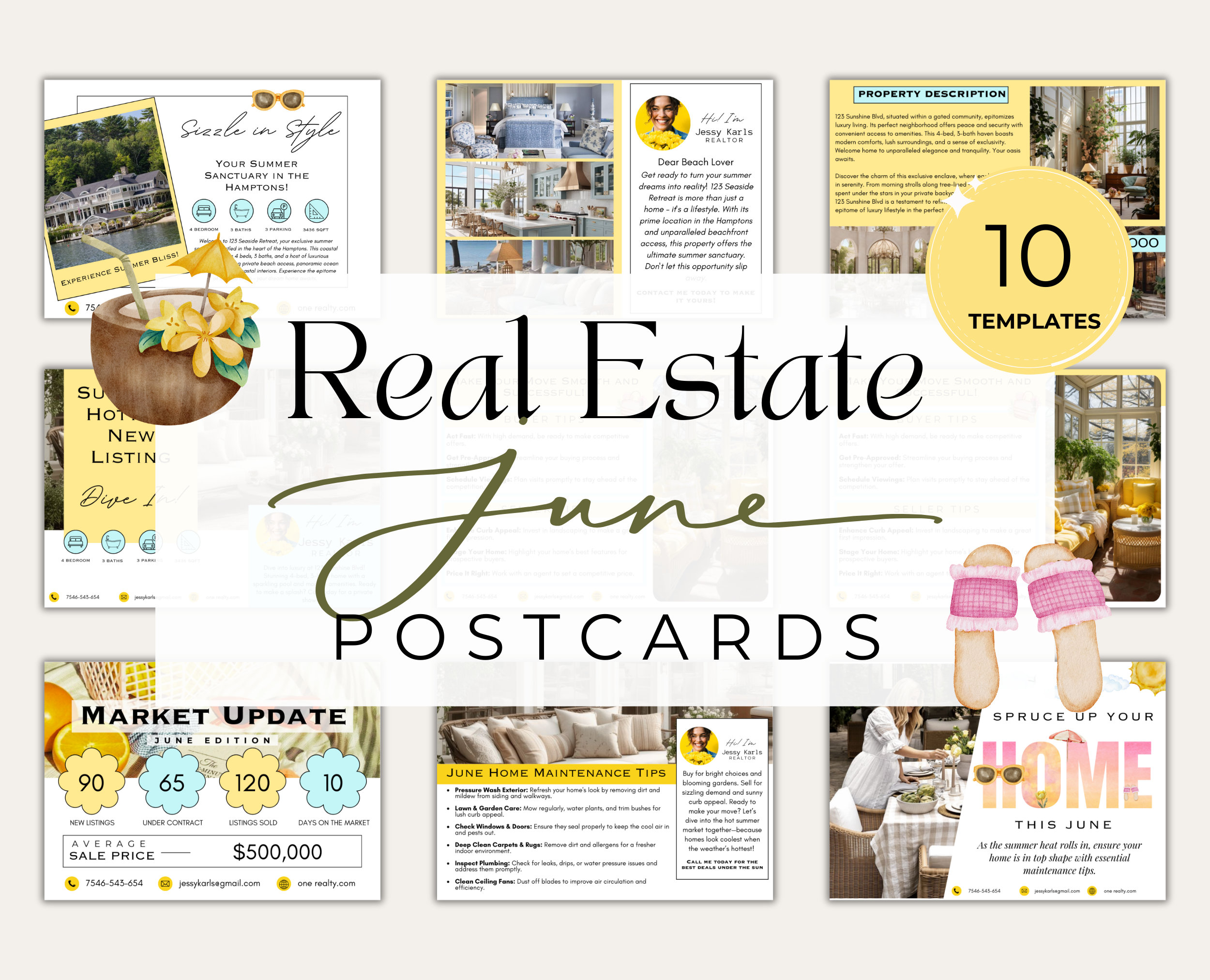 Ultimate June Real Estate Bundle| Real Estate June Templates| Summer ...