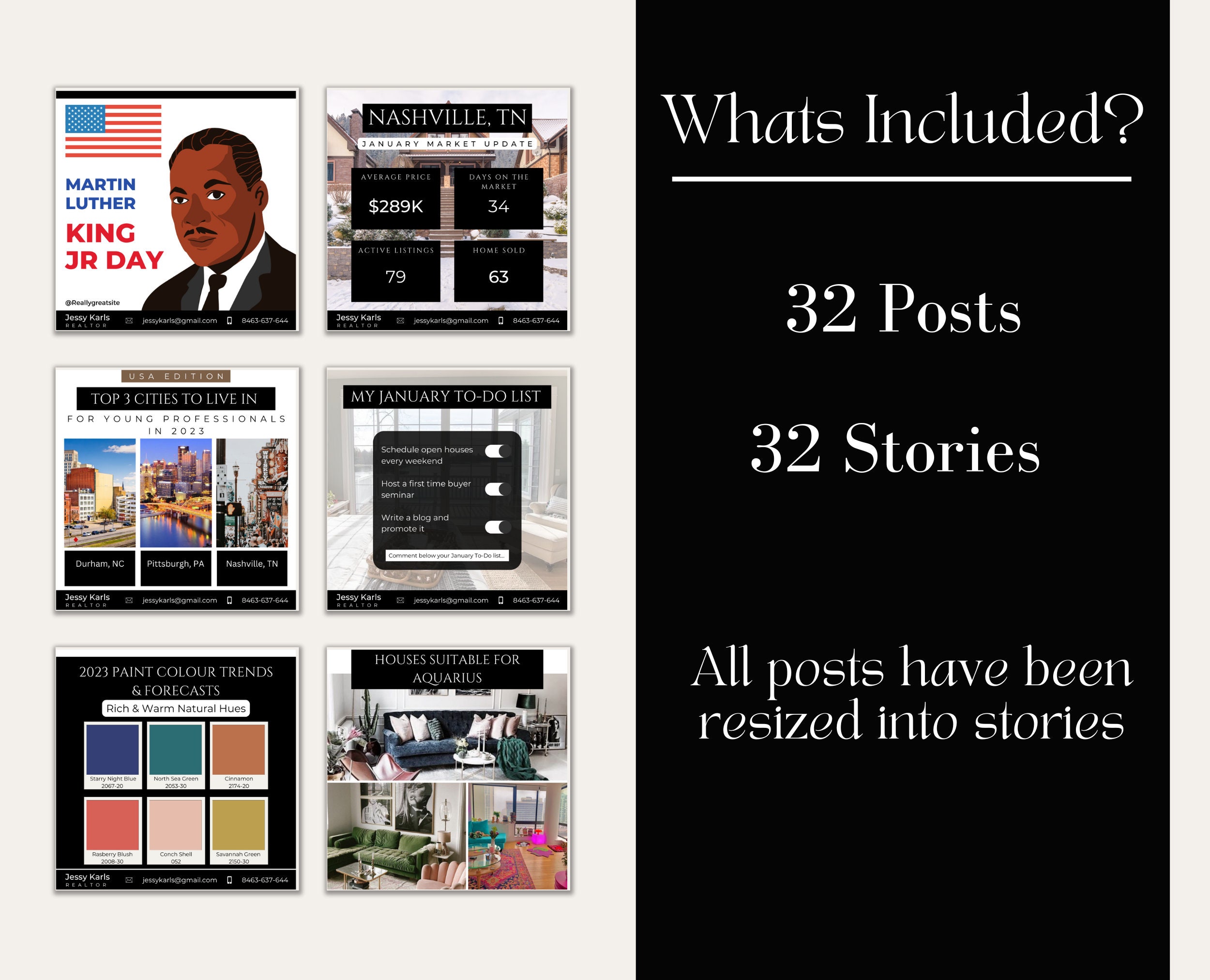 64+ January Real Estate Marketing Templates| Real Estate January Social ...
