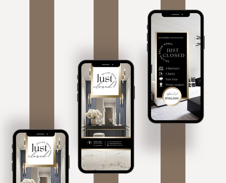 Just Closed Real Estate Marketing Templates Real Estate - Etsy