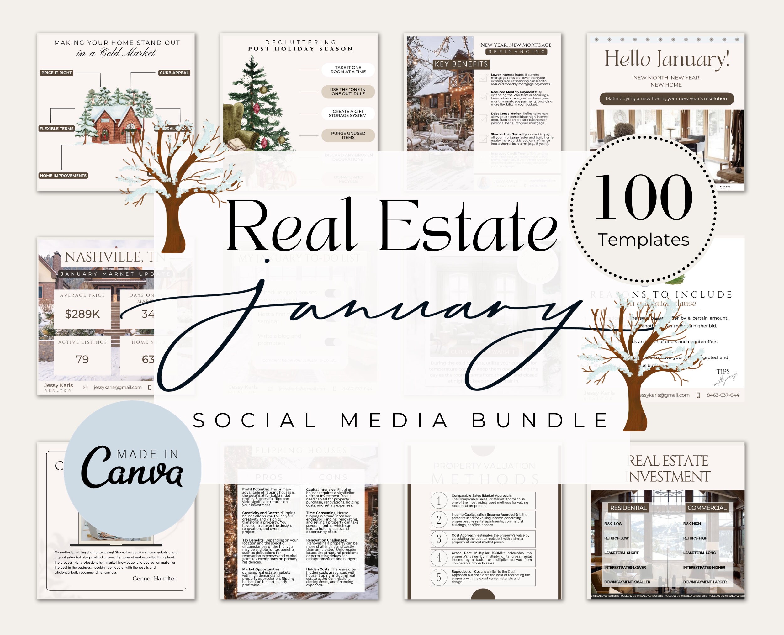 300+ Real Estate Winter Templates| Realtor Winter Marketing| Christmas ...