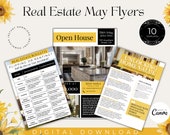 May Real Estate Flyers| May Real Estate Marketing| Realtor Flyers For May| Spring Real Estate Marketing| Digital Download Flyers|Canva Flyer
