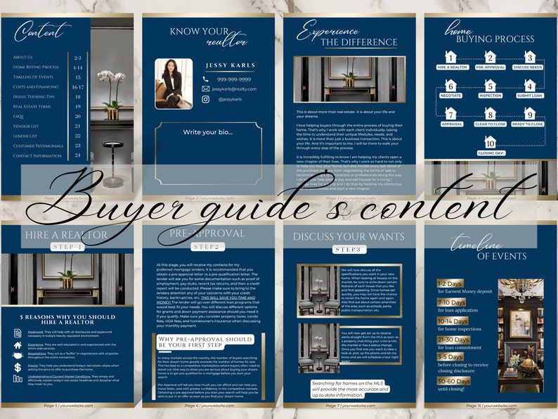 Buyer Guide and Seller Guide for Real Estate Agents Home Etsy