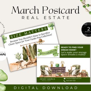 Cartolina immobiliare di San Patrizio/Marketing di San Patrizio/Cartolina immobiliare di marzo/Marketing immobiliare di primavera/Download immediato
