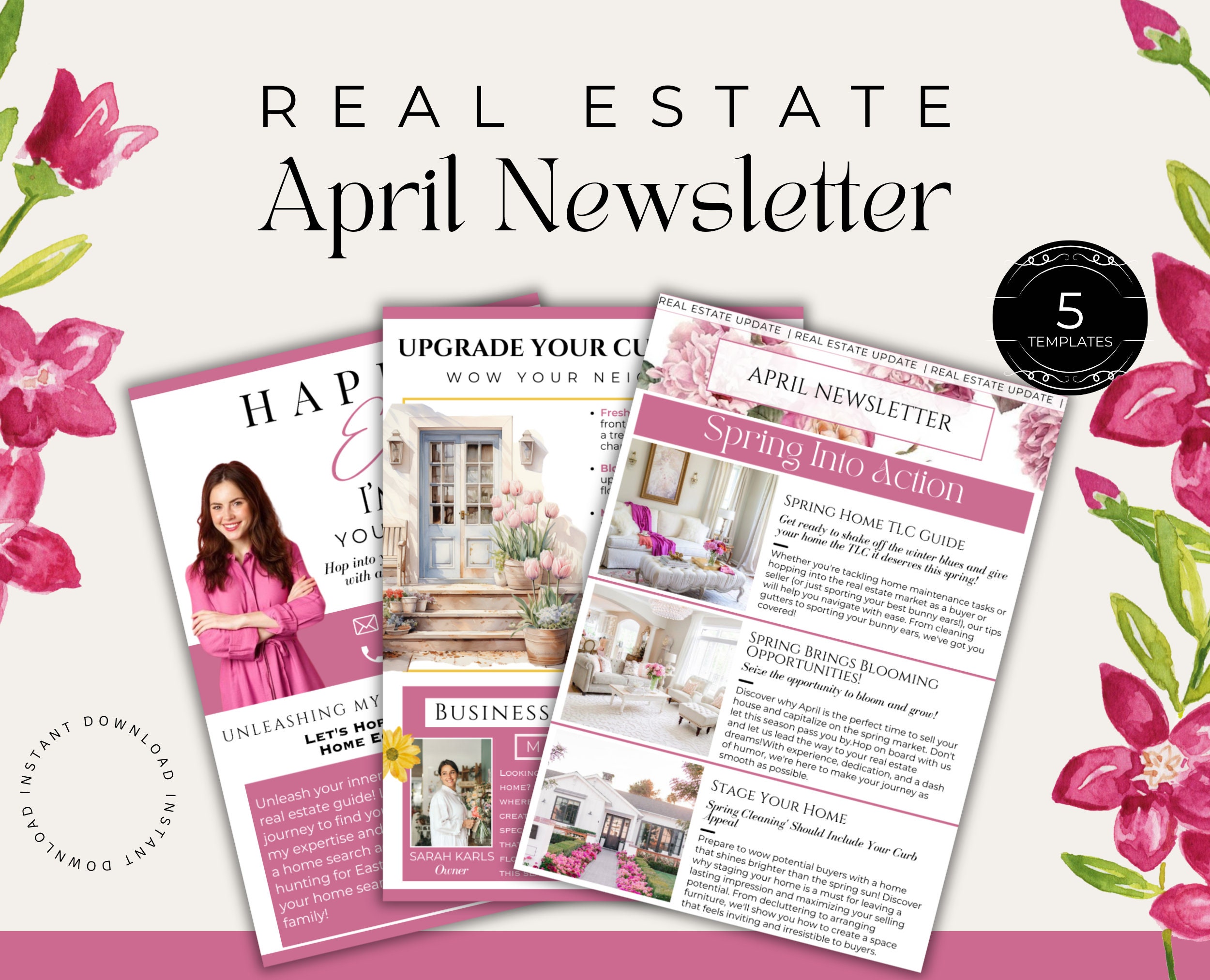 Real Estate April Templates| April Real Estate Posts| Spring Real ...
