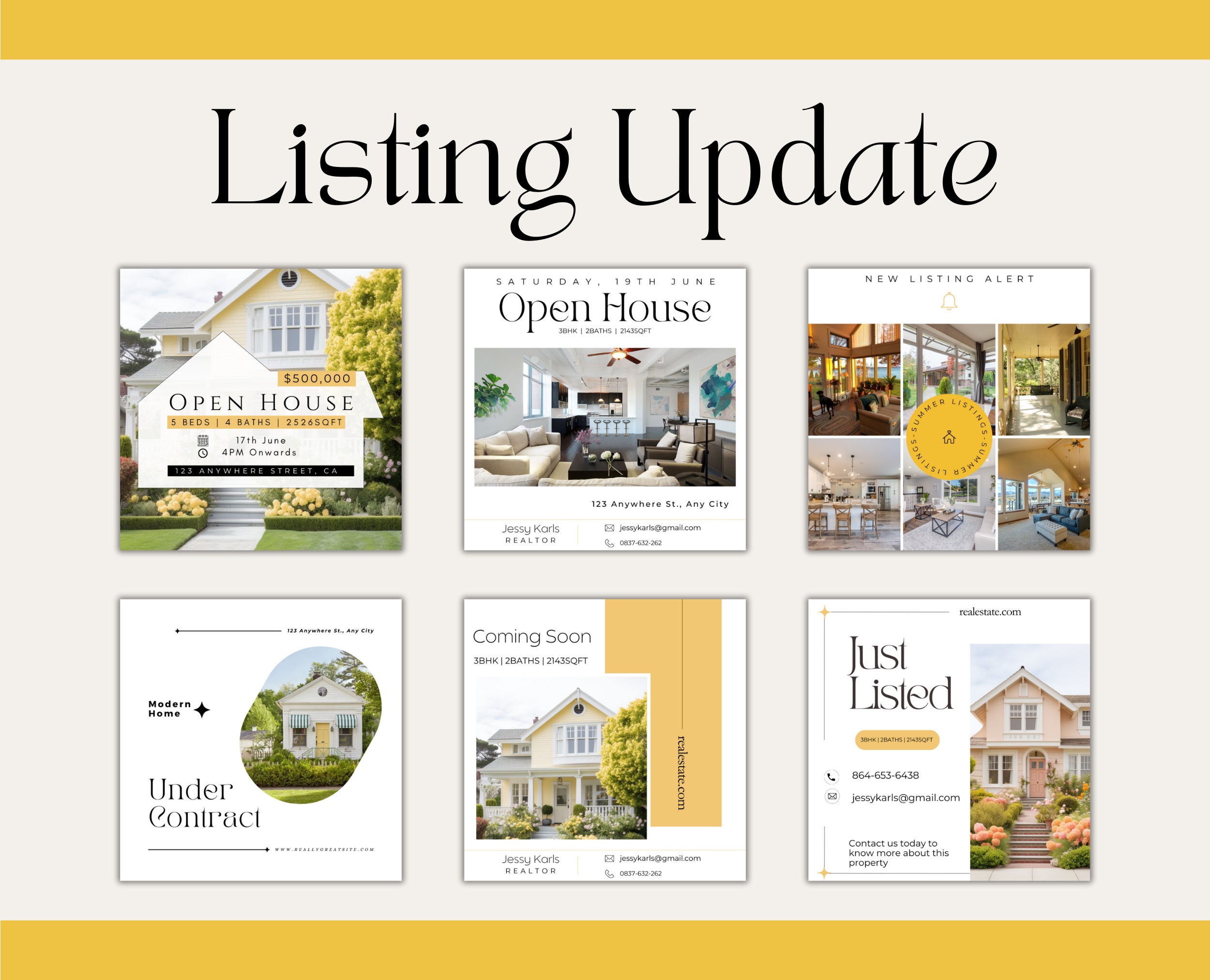 June Real Estate Marketing Templates| June Real Estate Social Media ...