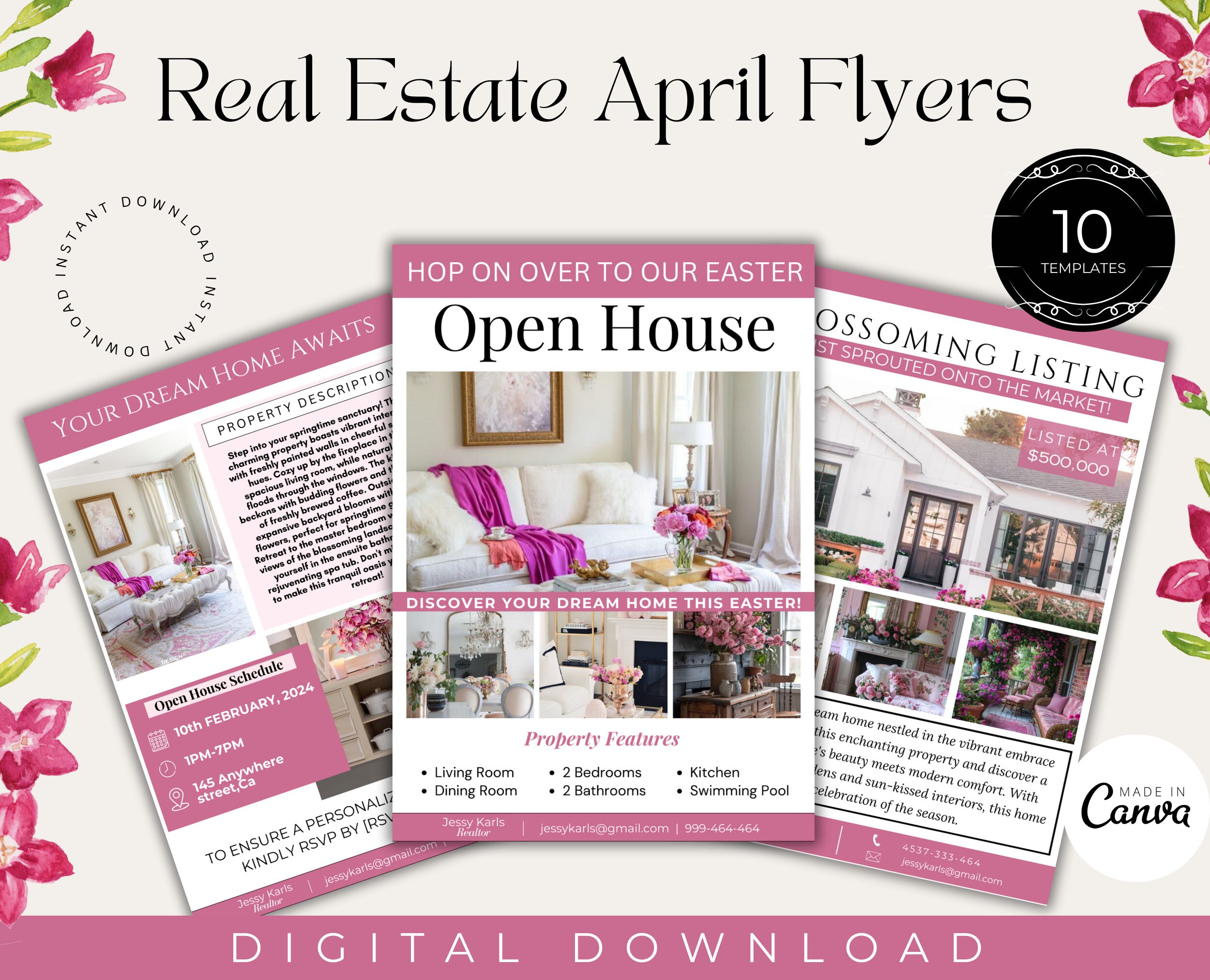 Real Estate April Templates| April Real Estate Posts| Spring Real ...