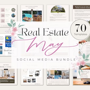 70+ May Real Estate Templates| Summer Real Estate Posts| Real Estate Marketing Templates| Memorial Day Posts | Summer Realtor Ideas