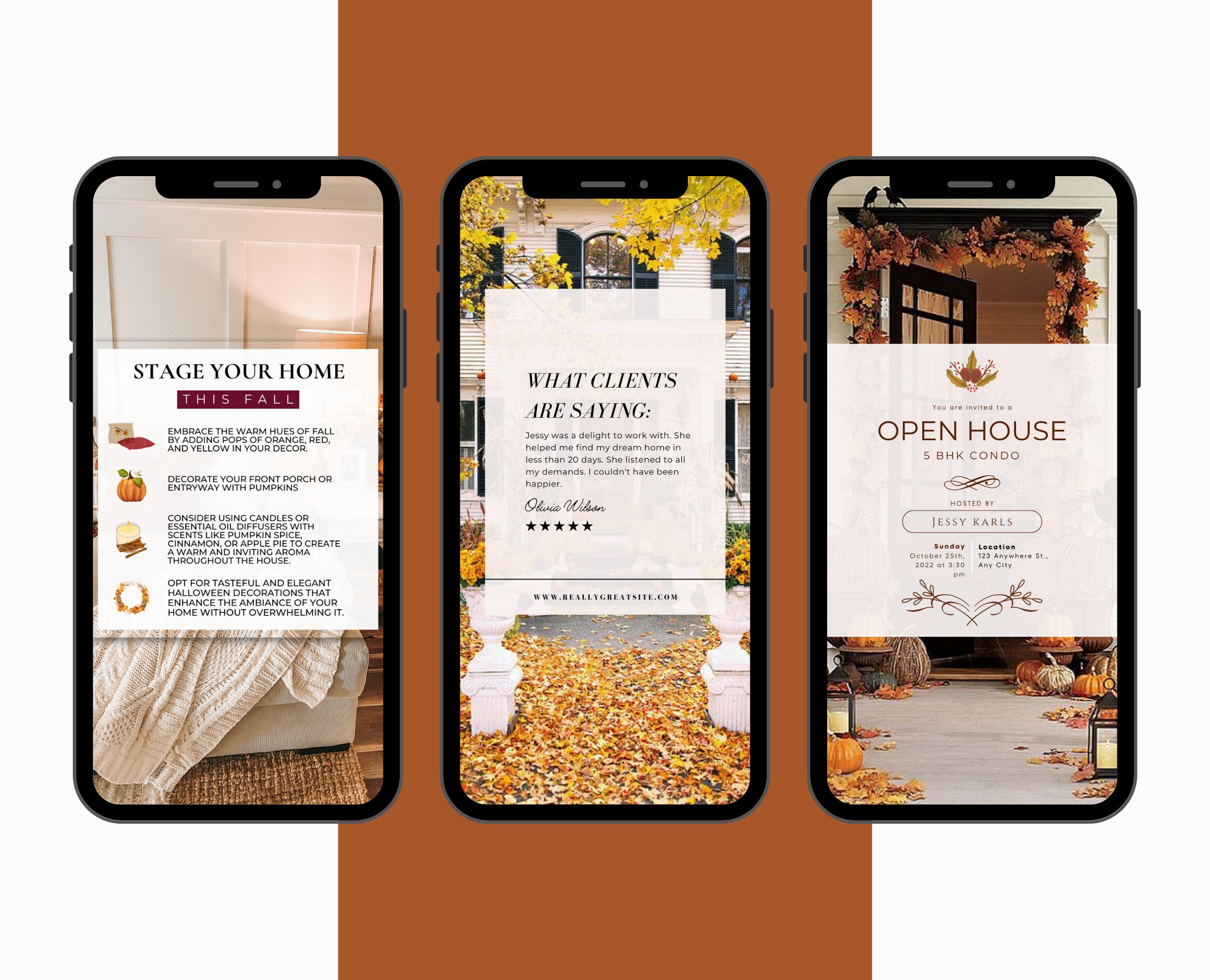 90+ October Real Estate Templates|fall-themed & Halloween Real Estate ...