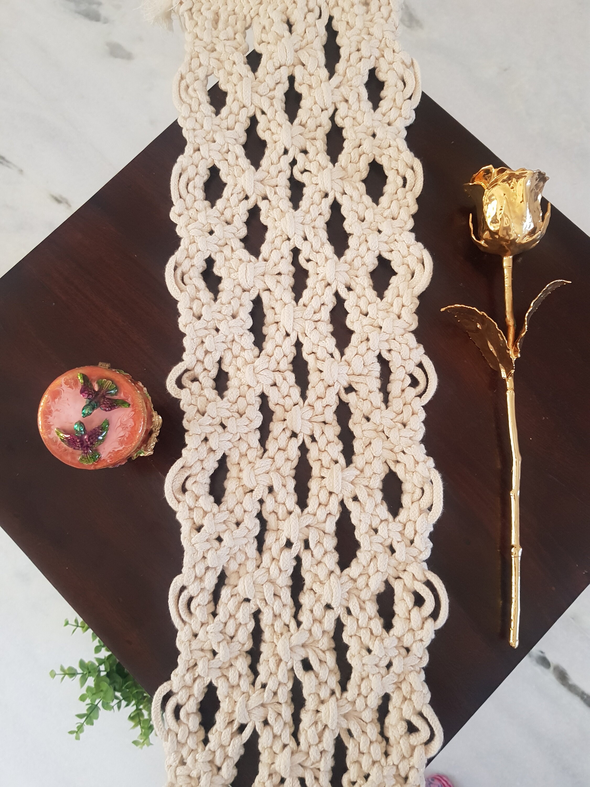 Makramee Tischläufer Tischdecke Tischdecke Tischdekoration | Etsy