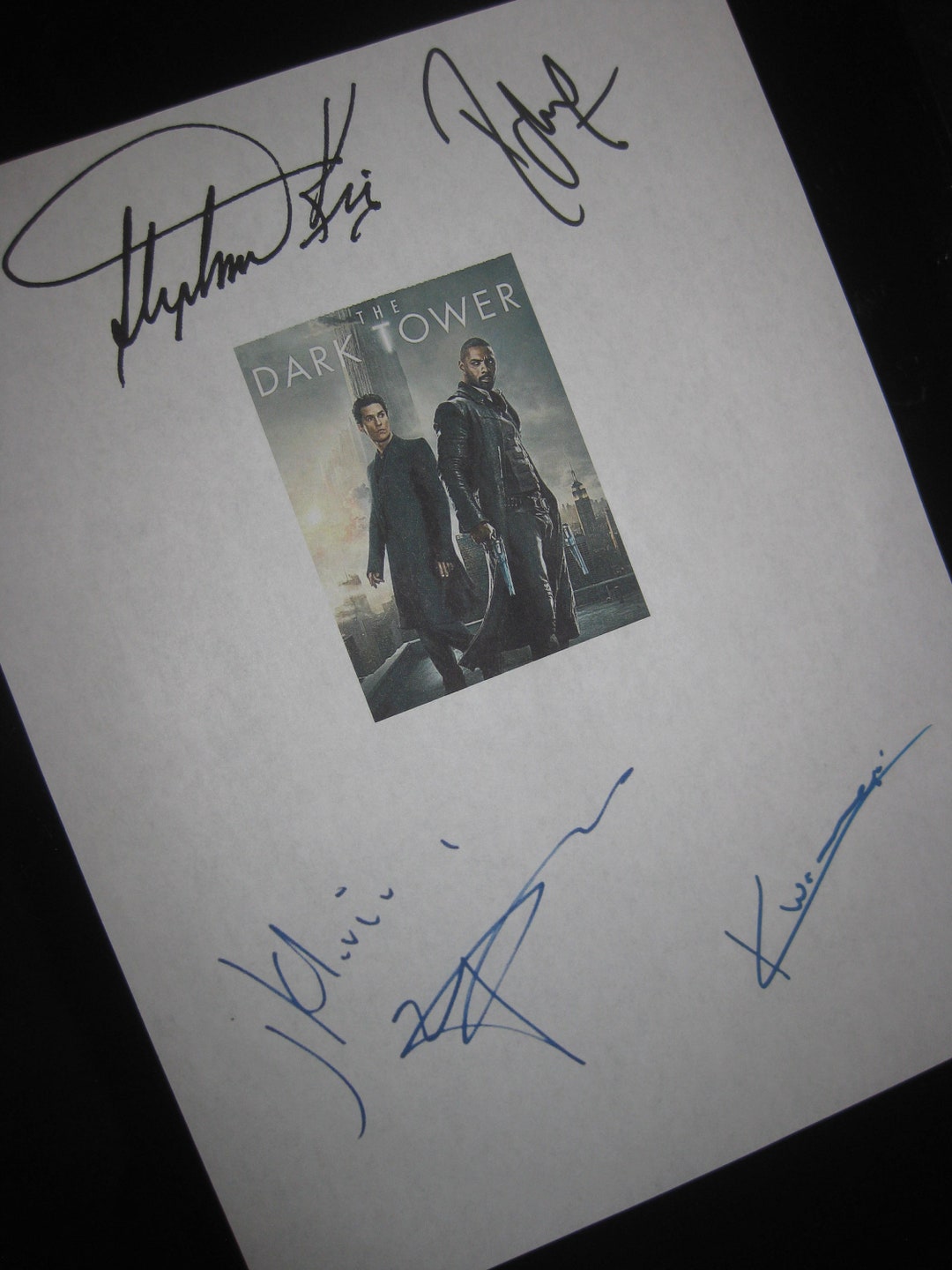 the-dark-tower-signed-film-movie-script-screenplay-autograph-x4-stephen