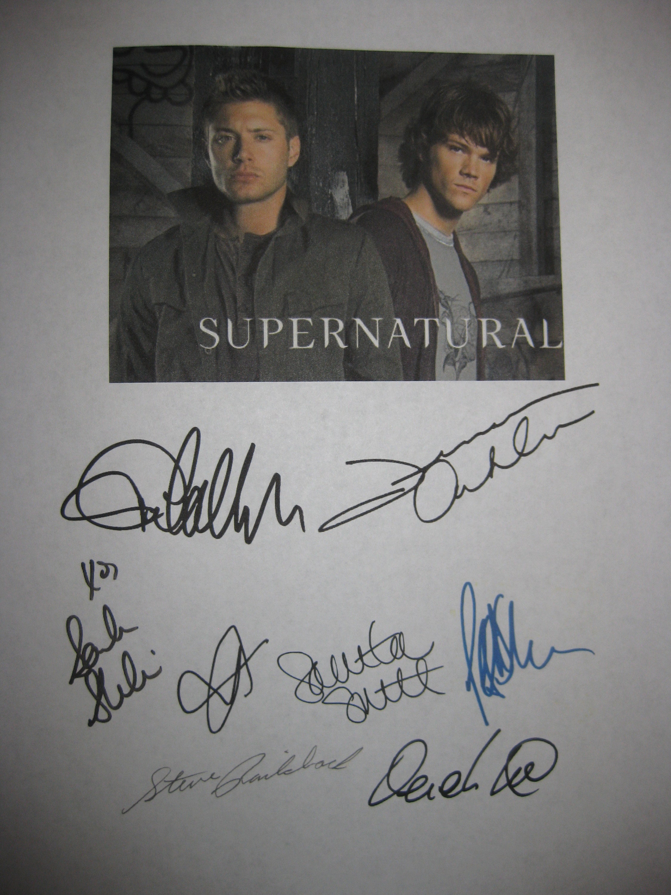 Supernatural Signed Poster - o38mfc2