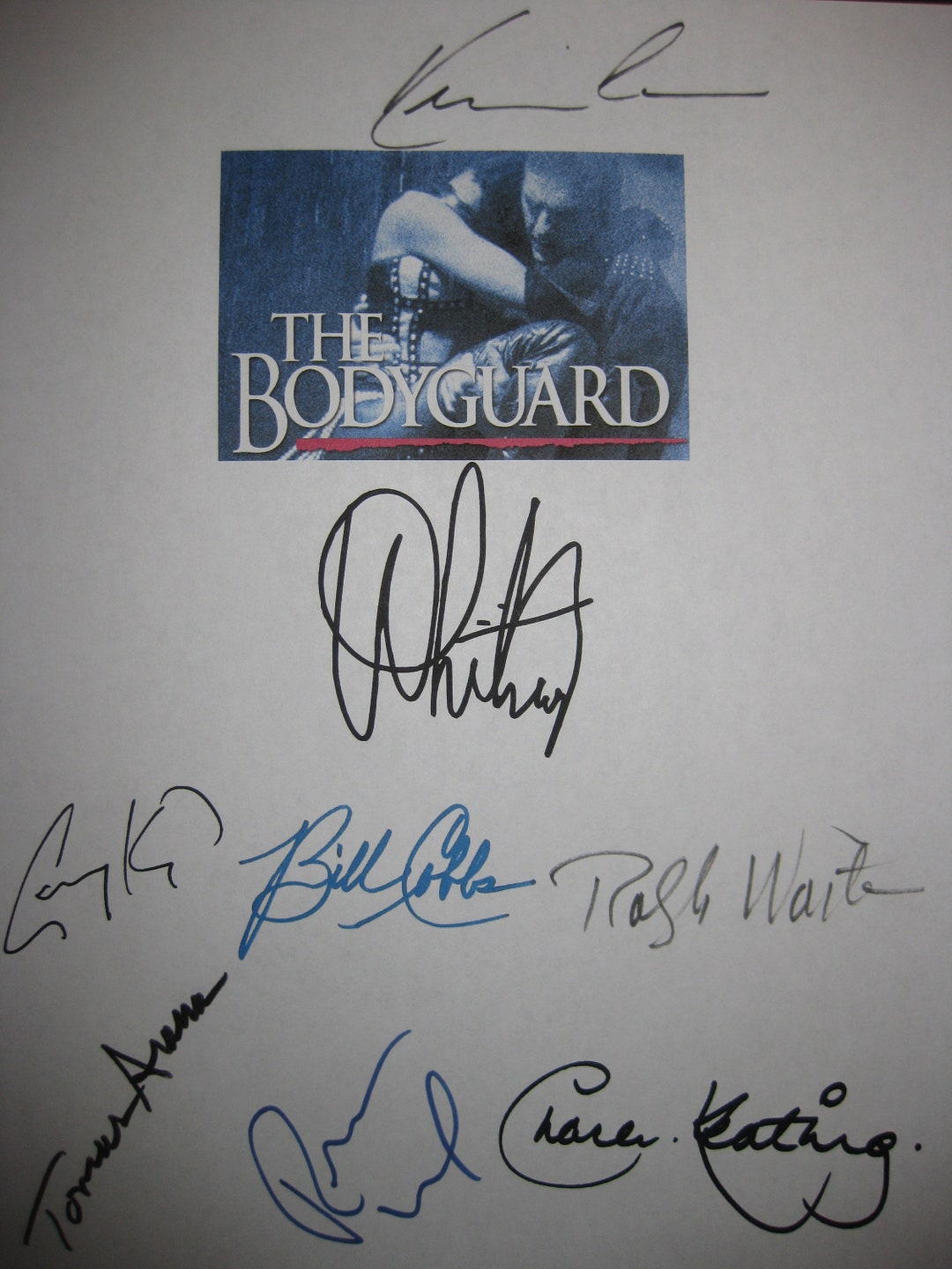 The Bodyguard Signed Film Movie Screenplay Script Autograph - Etsy ...