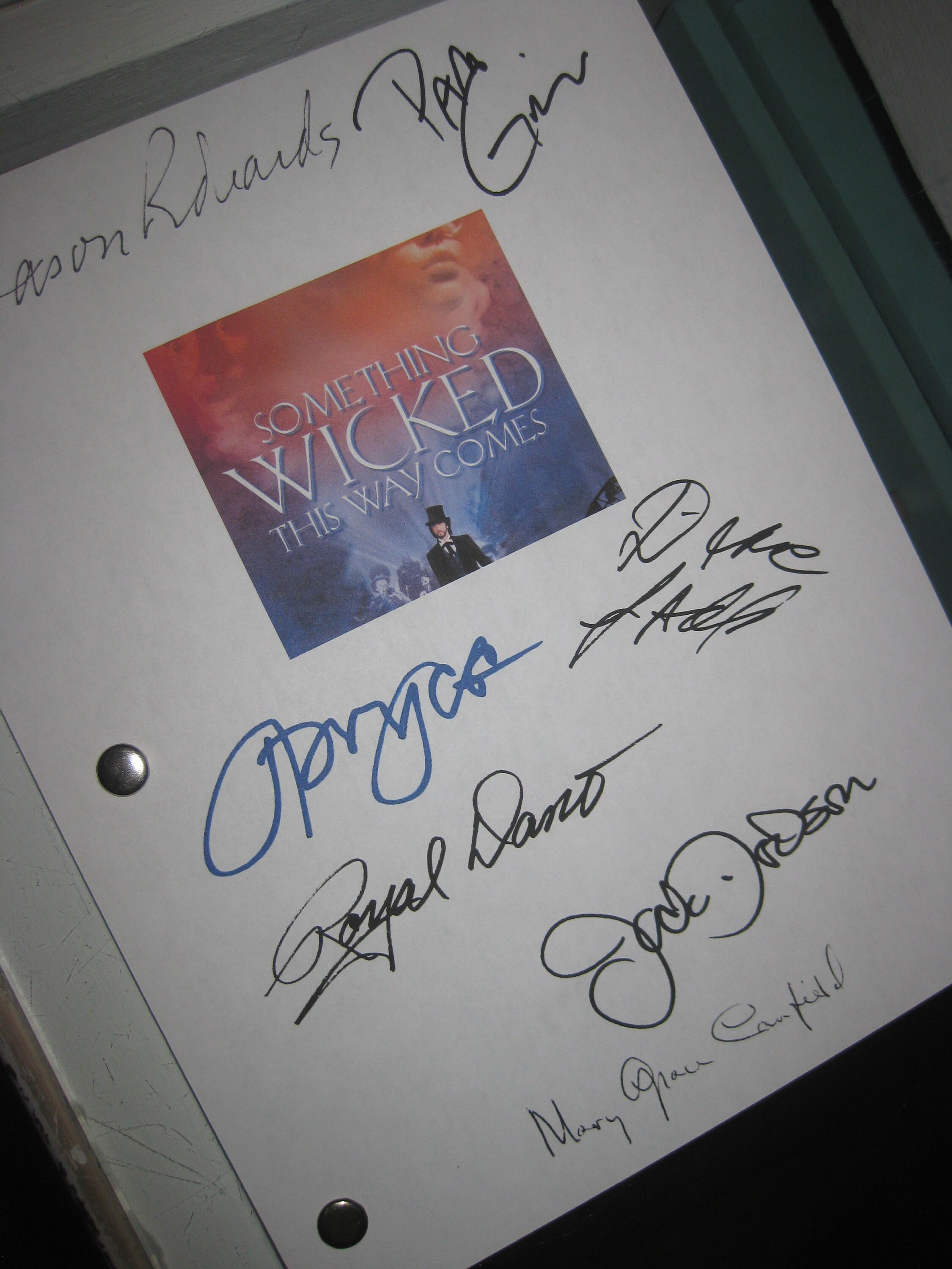 Wicked Broadway Opening Night Script Signed Autographed Idina 