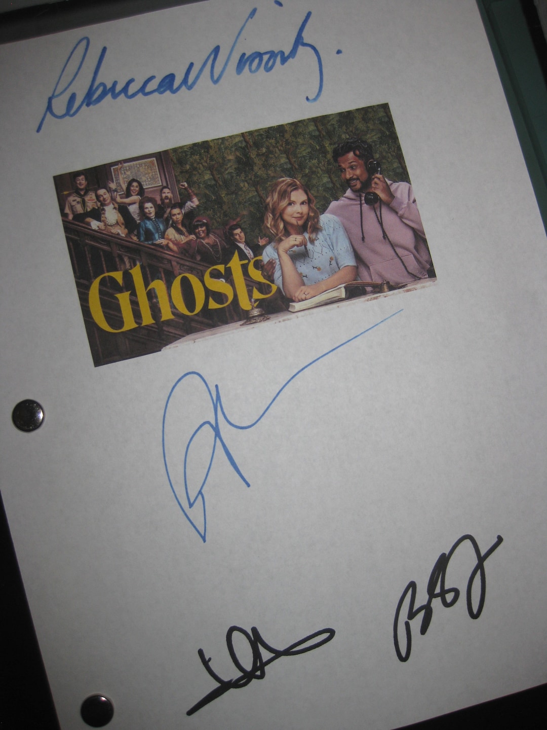 Ghosts Signed TV Pilot Script Screenplay Autographs X4 Rose - Etsy