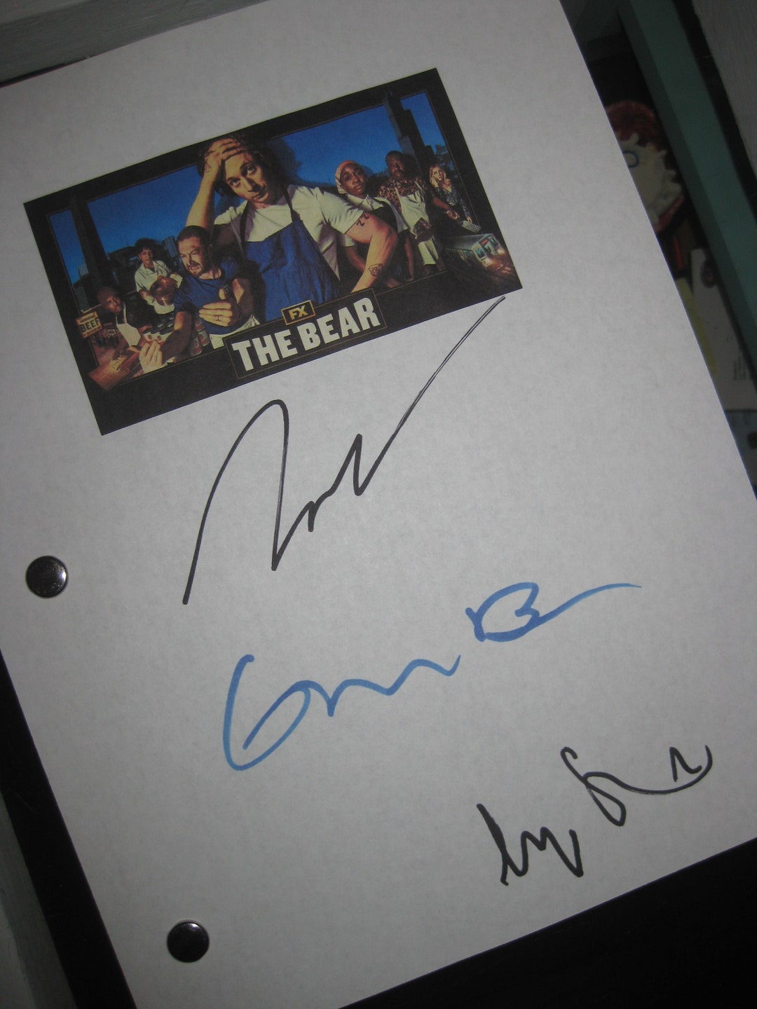 The Bear Signed Pilot TV Script Screenplay Autographs X3 - Etsy Australia