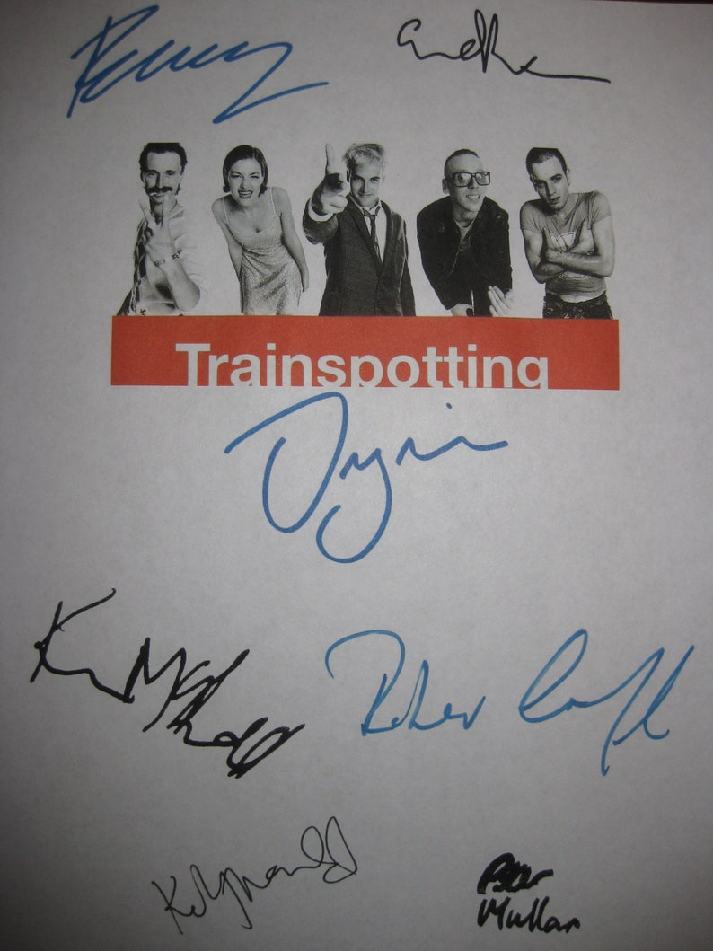 Trainspotting Signed Film Movie Script Screenplay X7 Autograph Etsy