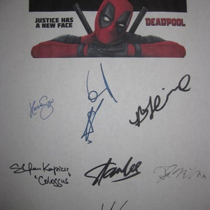 HWC Trading Ryan Reynolds Gift Printed Autograph Deadpool Gifts Print Photo  Picture Display - US Letter Size