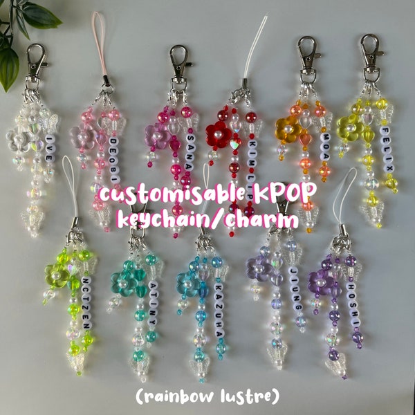 CUSTOMISABLE KPOP KEYCHAIN/Charm (Rainbow Lustre.)