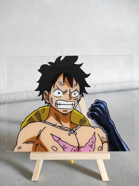 Monkey D. Luffy do One Piece. Imagens do anime e dos jogos.