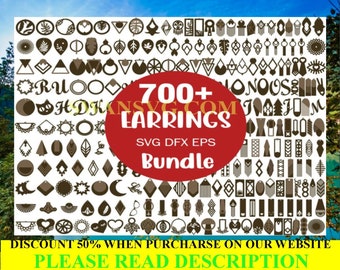 700+ örhänges-svg, läderörhängen-svg, örhängemall-svg-paket, smyckes-svg-filer för Cricut Silhouette