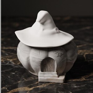Witch Storage House | Home Decor | Fall season | Halloween decor| Everyday storage | Pot with Lid | Gift | Party Decor | Jewellery Storage