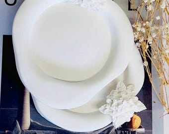 Cloud Trinket Tray – diepe jesmonite sieradenschaal, minimalistische ijdelheidsopberger, uniek salontafeldecor