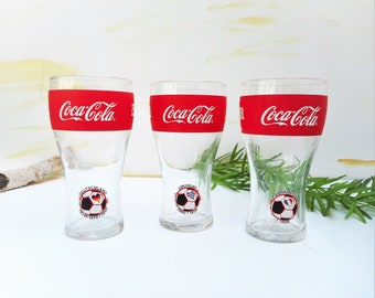 Cola Gläser WM 2014 Fußballglas Set, 7 Euro Stück