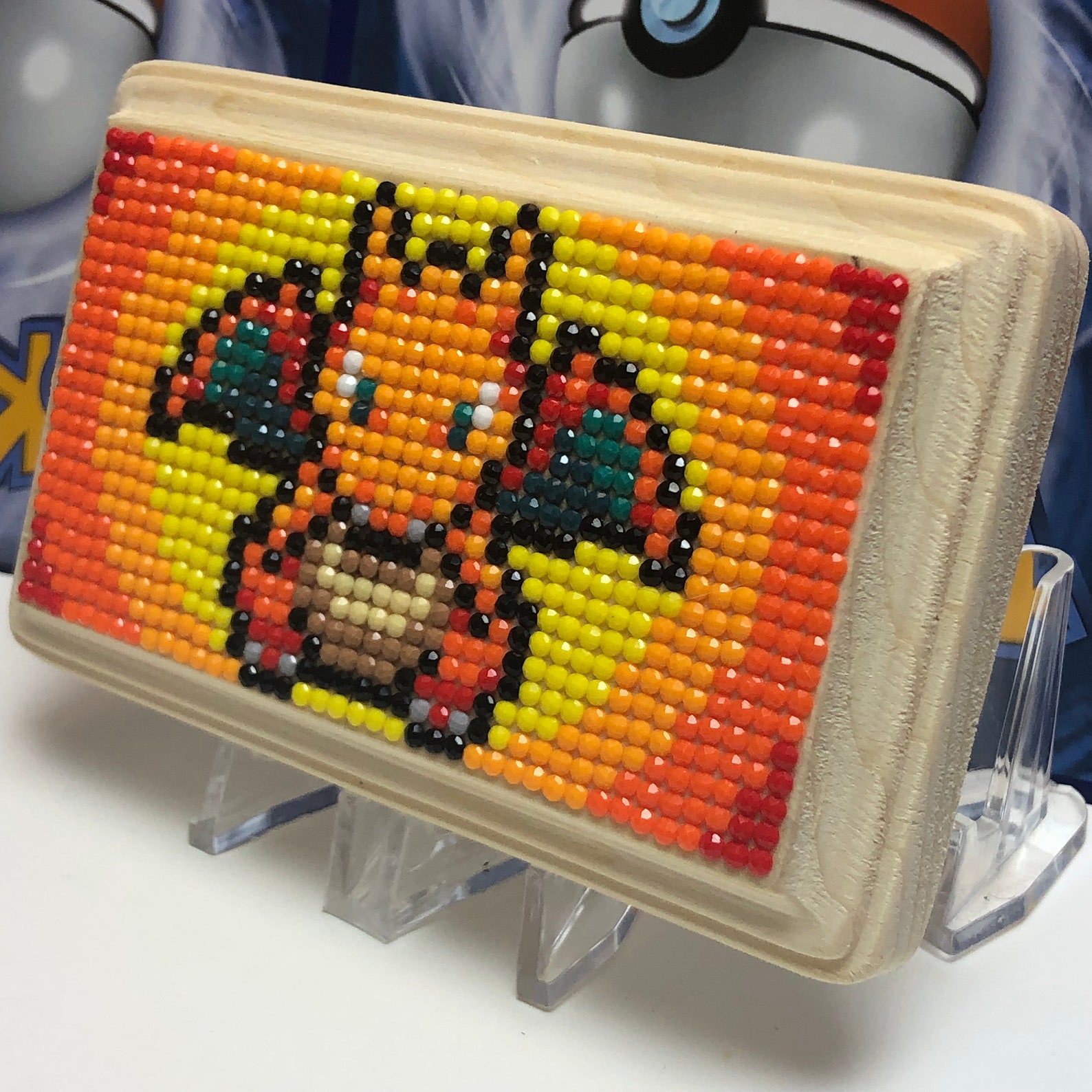 Handmade Pokemon Diamond Dotz Painting Wood Plaque | Etsy