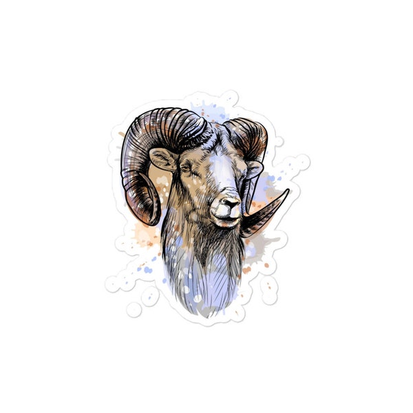 big Horn Sheep Bubble-free stickers